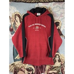 Vtg 49ers Men’s Red Fleece Sweatshirt Size XL NFL Football San Francisco